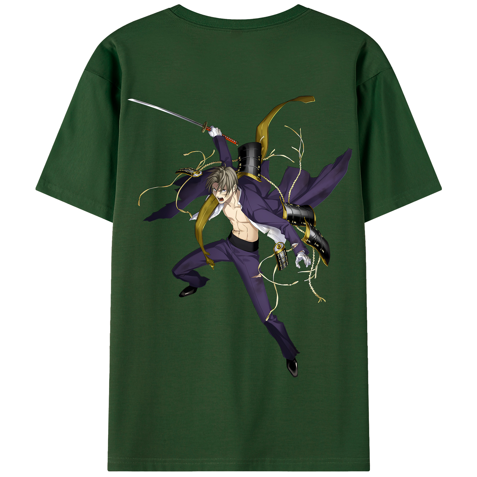 （画像用） 刀剣乱舞 Touken Ranbu 綿100％半袖Tシャツ（背面プリント）